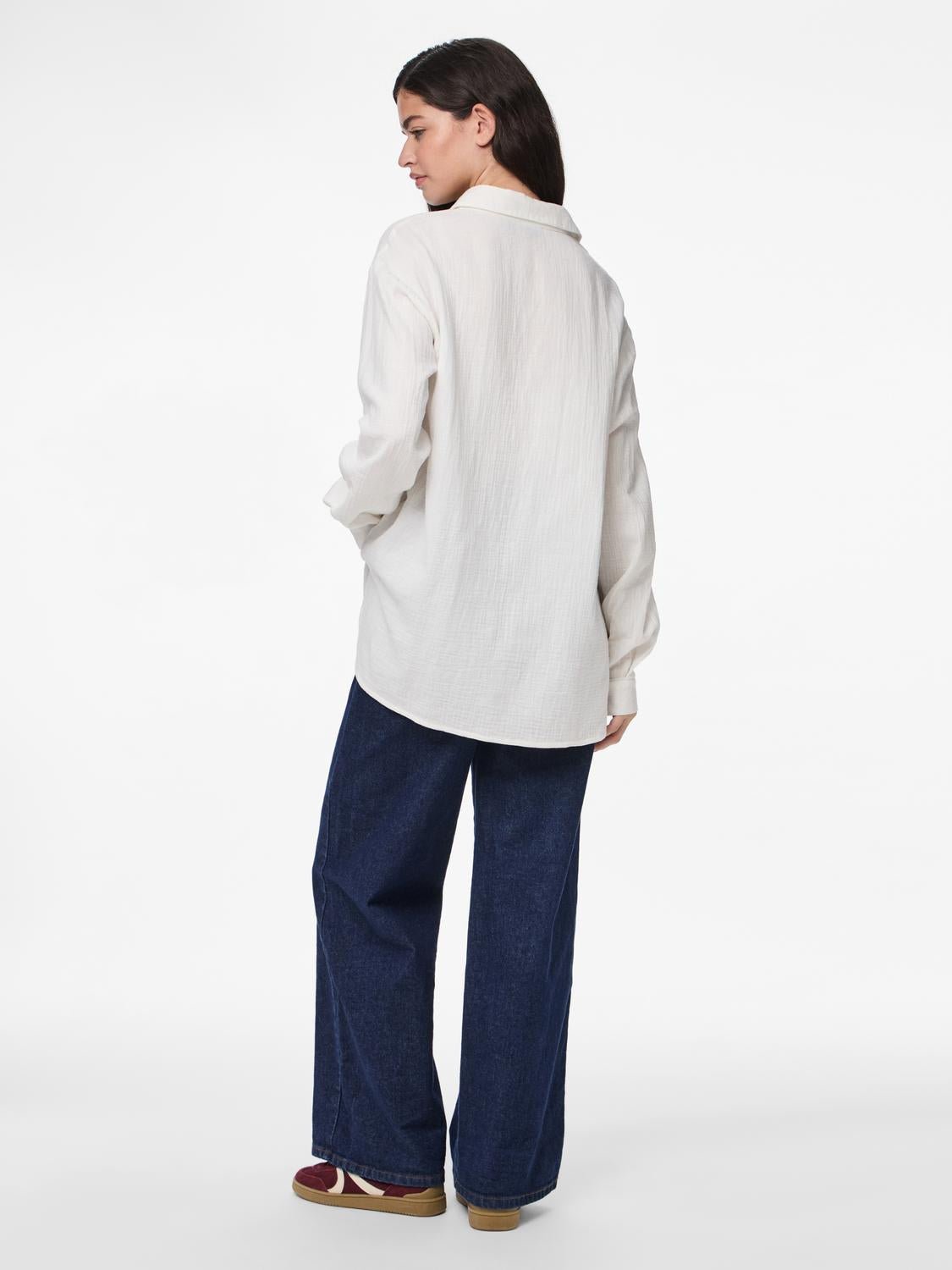 PCSASTINA Shirt - Cloud Dancer - VERO MODA & VILA Bergvik